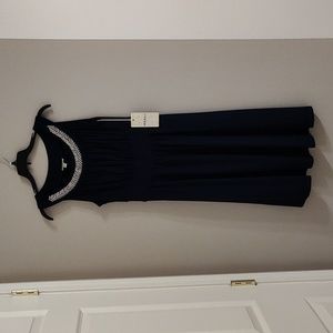 Party Dress with Rhinestone Neckline